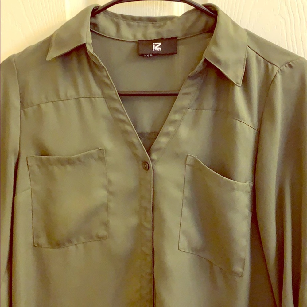 Button down green shirt